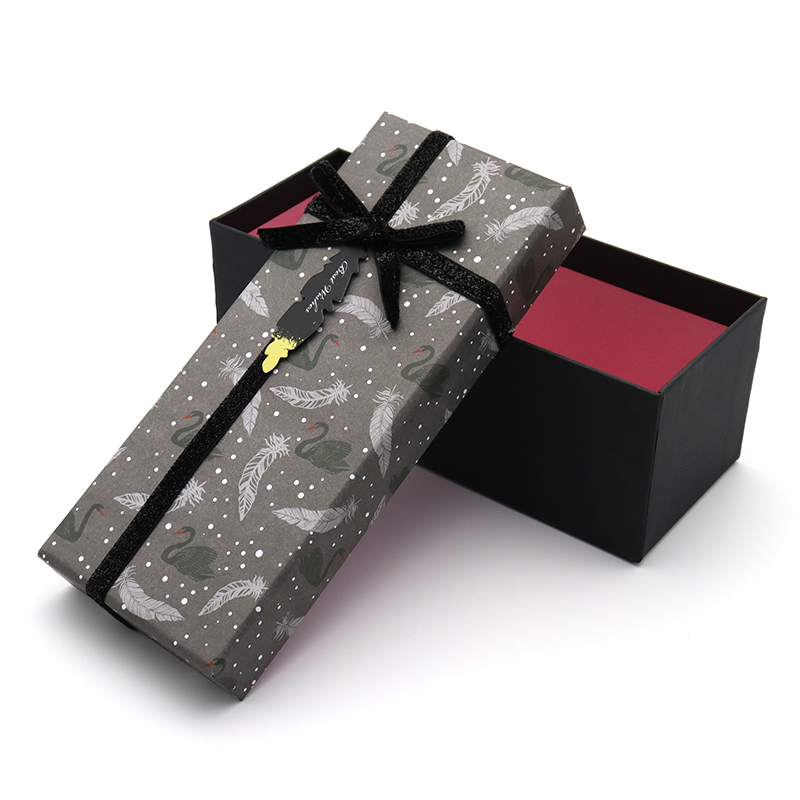 부족한 컬러 보우 리본 뚜껑 및 기본 선물 종이 상자 포장 초콜릿