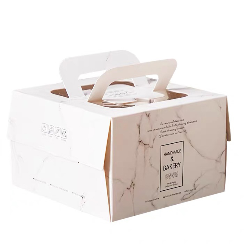사용자 지정 생일 케이크 상자 접는 구운 음식 포장 상자